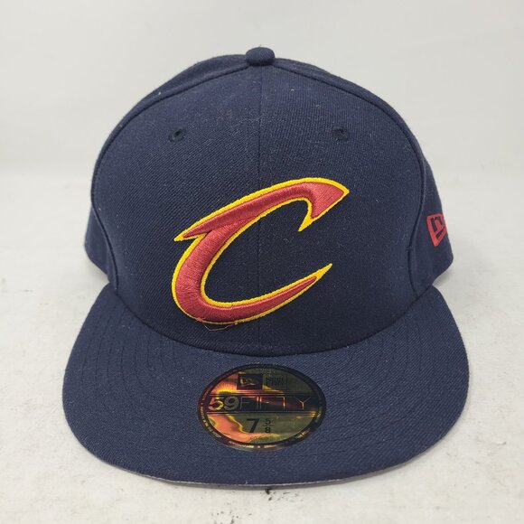 New Era Other - New Era Cleveland Cavaliers Cavs Fitted Hat Dark Navy Blue 7 5/8 lebron